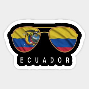 Ecuador Sunglasses Sticker